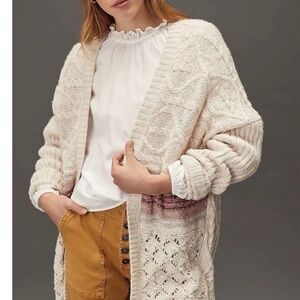 Anthropologie Pilcro Cream Cardigan